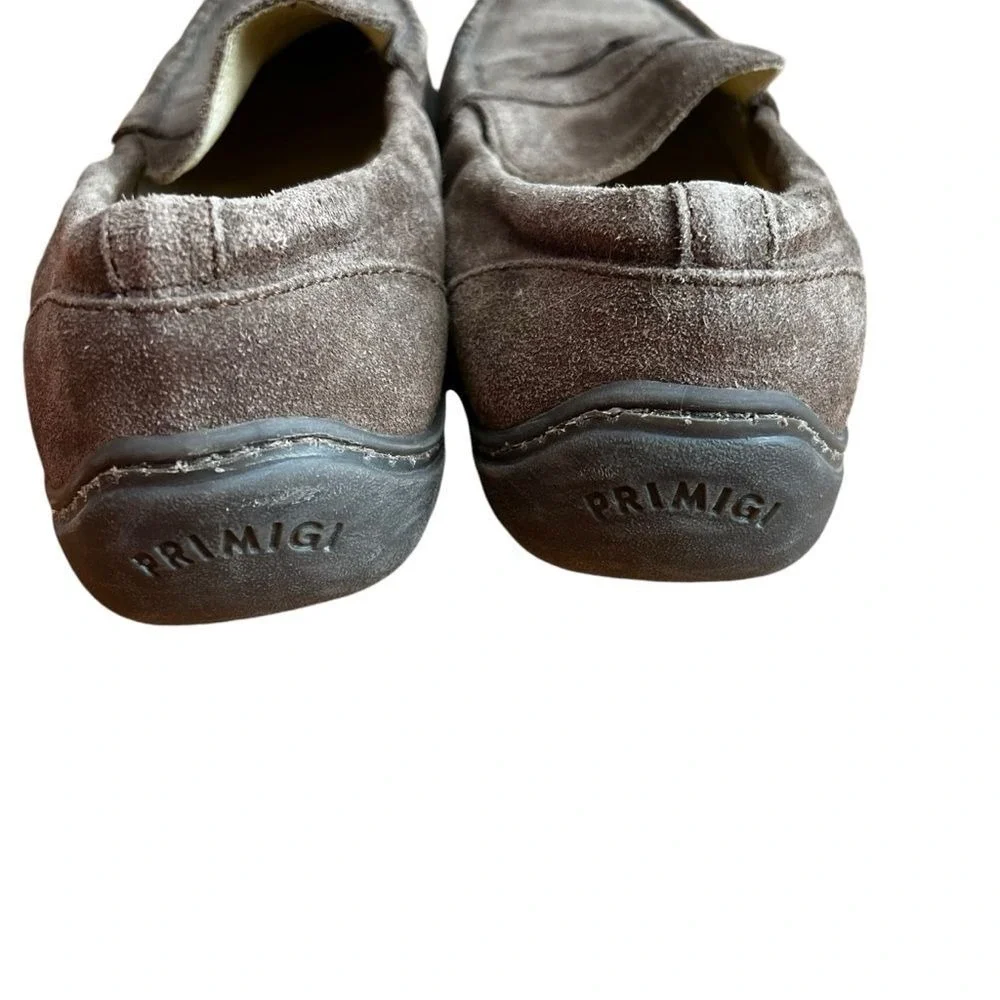 Primigi Penny Loafers Shoes Boys‎ size 38 US 5.5-6 Slip-On Suede Comfort Brown